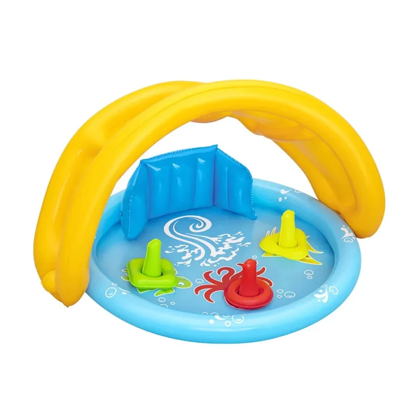 lil seashapes baby pool 45x35x30in easy set up safe play