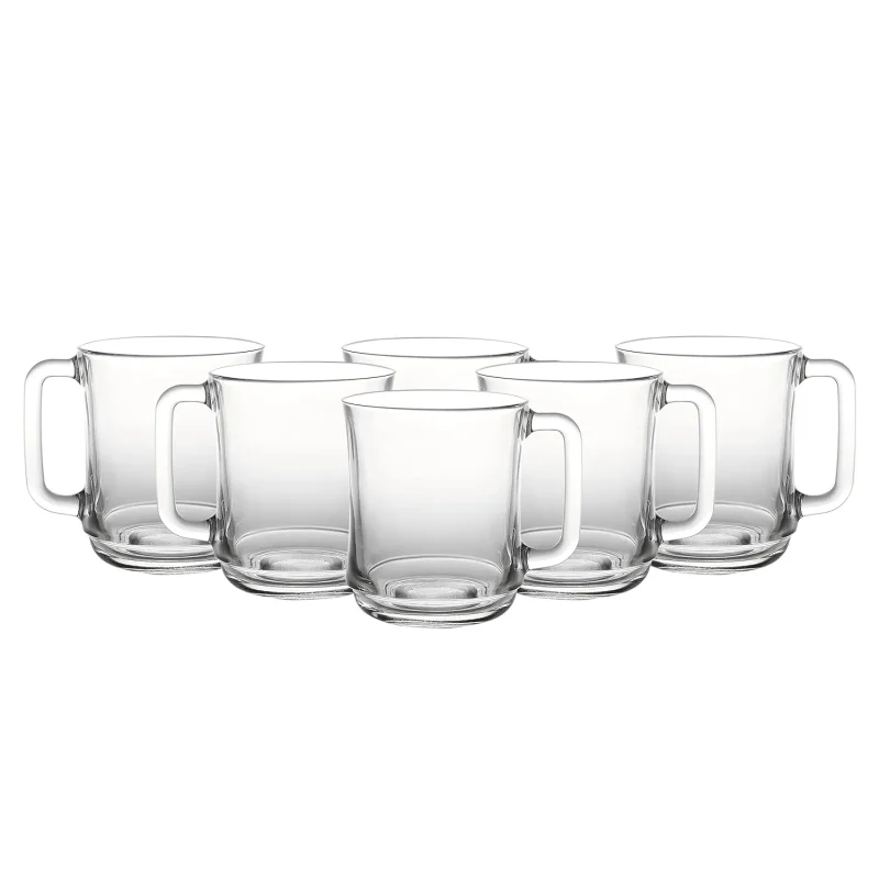 lys clear 310ml mug set of 6 perfect for any drink