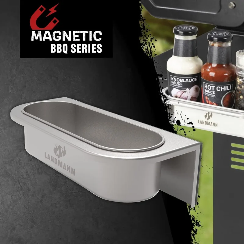 magnetic bbq sauce holder attachment