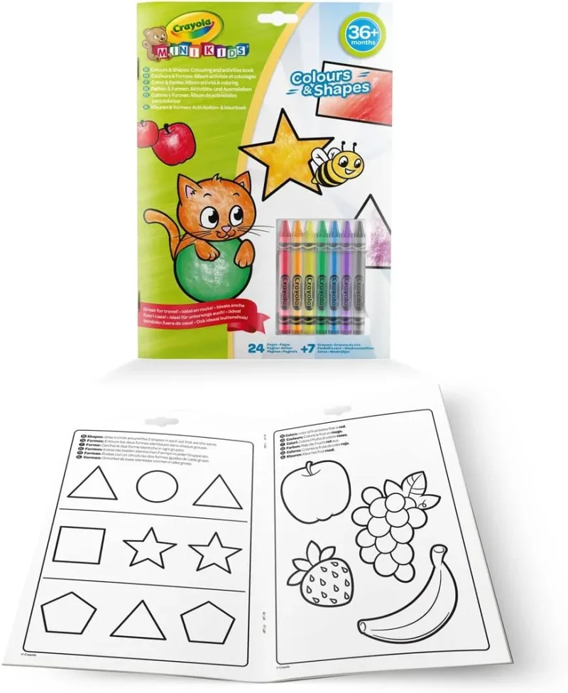 mini color shape activity book for kids