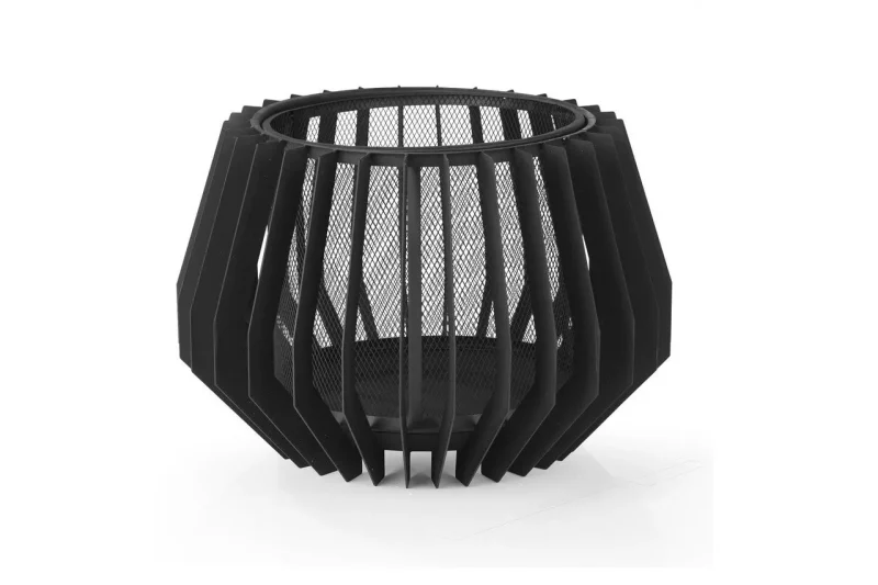 modern outdoor fire basket stylish patio heating