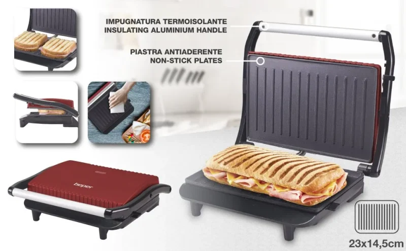 non stick panini press for perfect grilled sandwiches