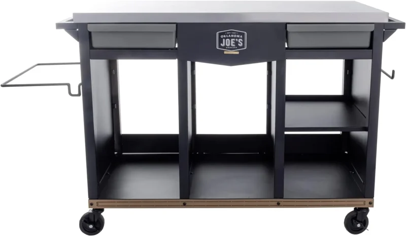 oklahoma joe s workstation deluxe prep storage cart