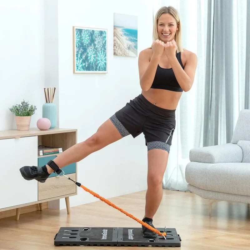 portable exercise system with guide