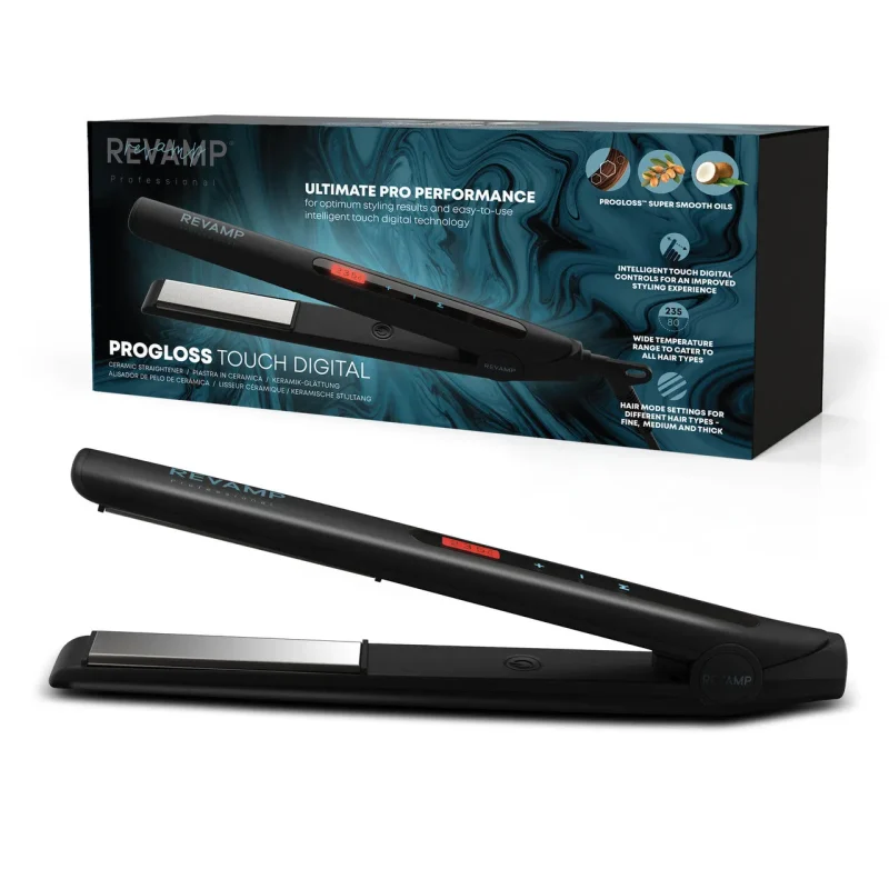 progloss touch ceramic straightener high performance styling tool