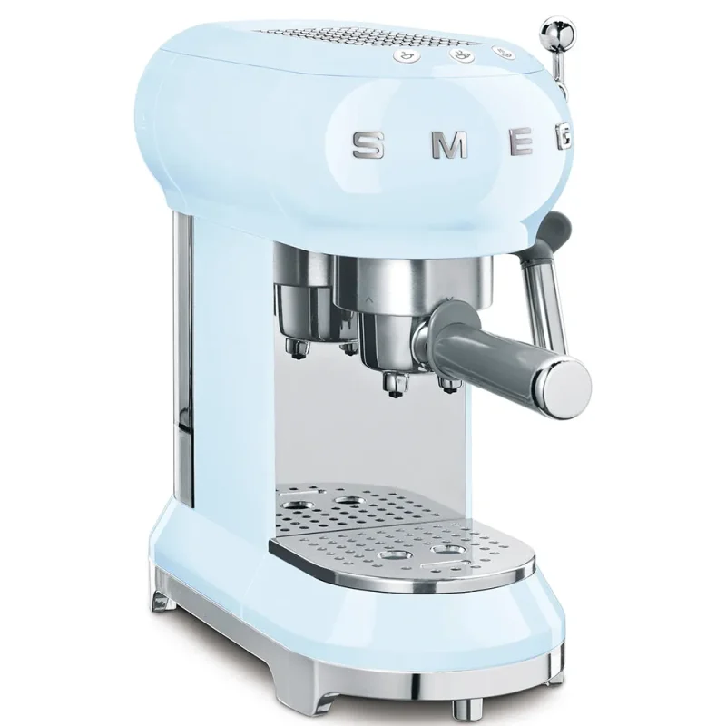 retro 50 s pastel blue espresso coffee maker manual machine