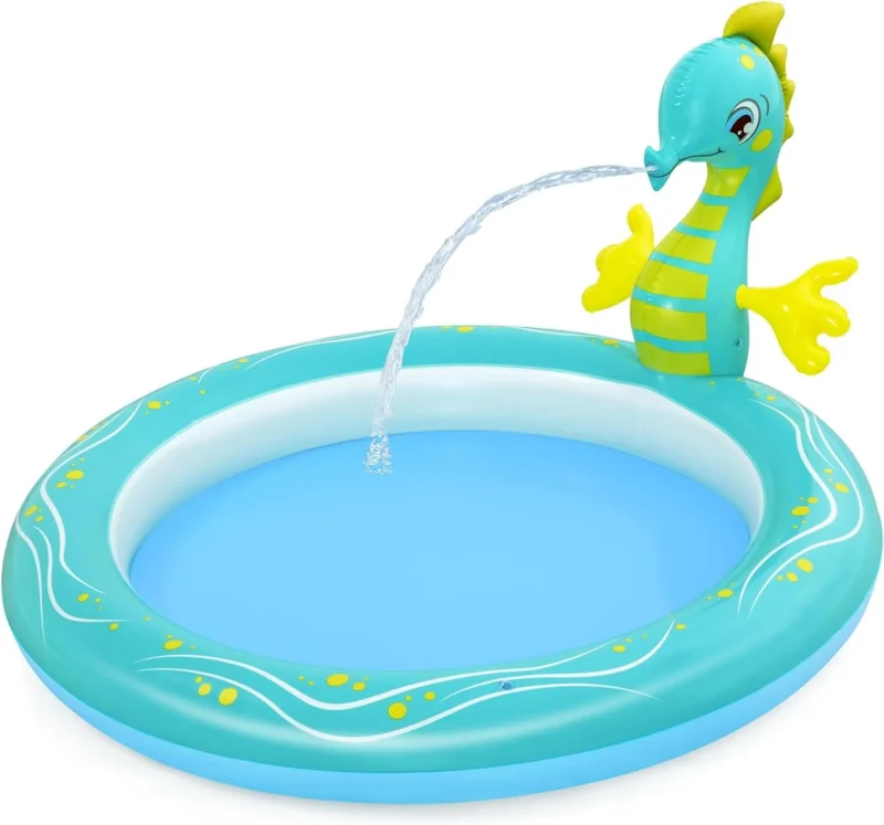 seahorse play pool 188x160x86cm fun outdoor water sprinkler