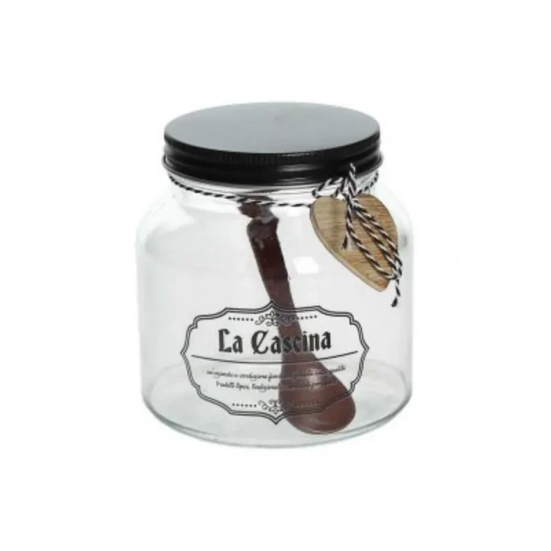 sealed storage jar with lid spoon premium kitchen storage solution