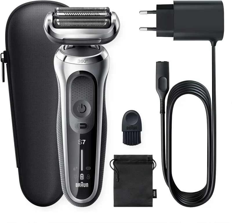 series 7 wet dry electric shaver with travel case attachment