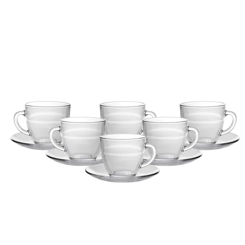 set of 6 cups saucers gignogne