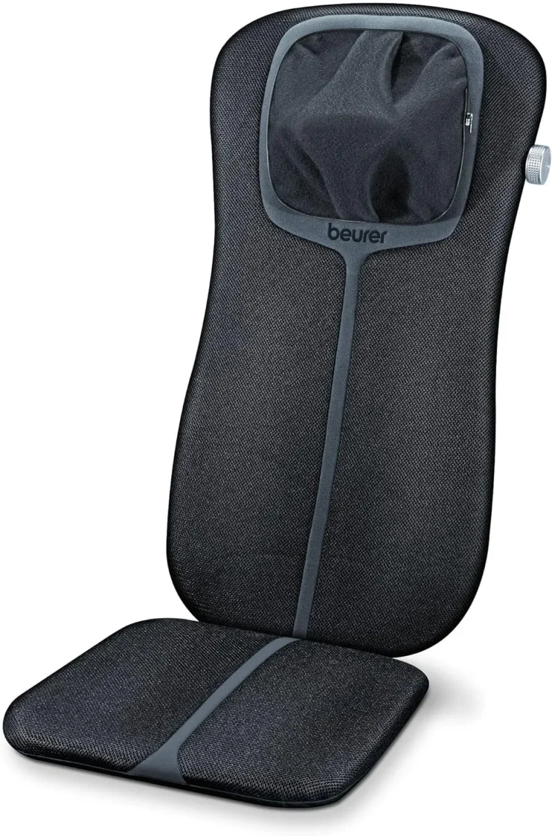 shiatsu back neck massager cushion black grey