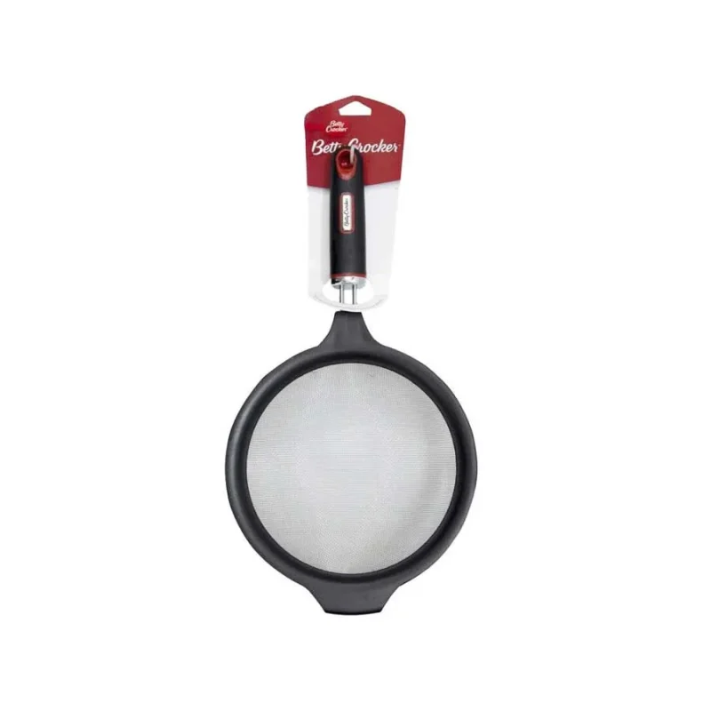 silicone handled strainer for easy cooking