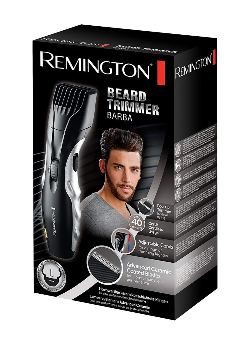 silver black beard trimmer