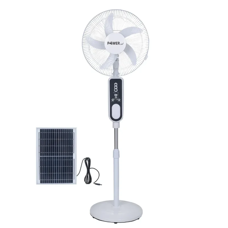 solar powered rechargeable fan 18 with remote