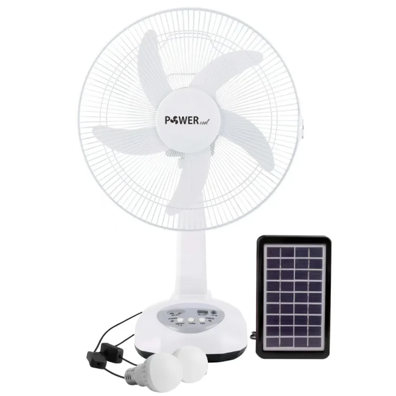 solar powered rechargeable fan light combo 14