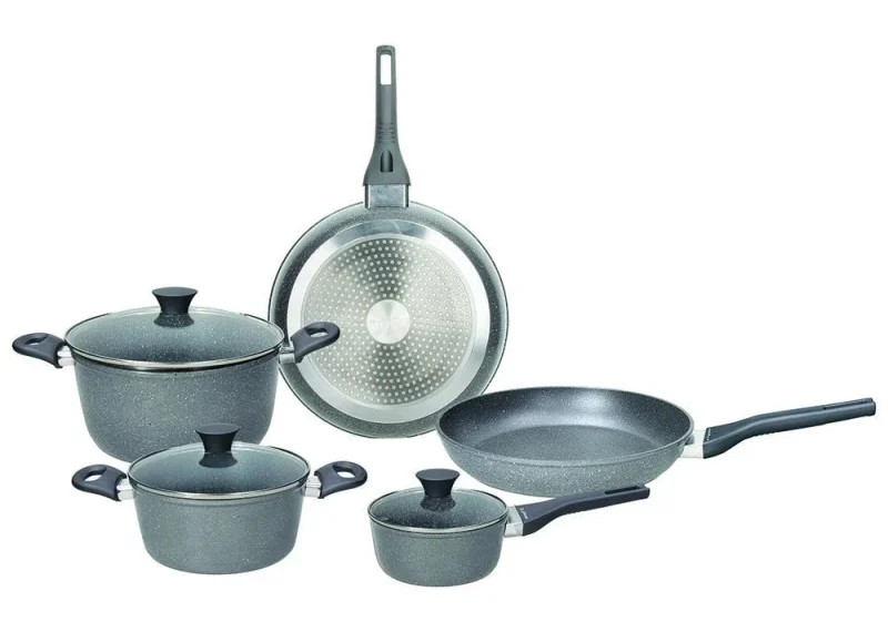 stainless steel 8 piece cooking set phaetra style non stick