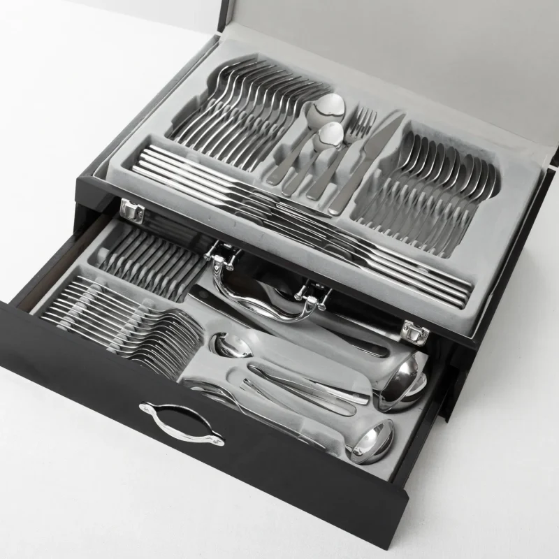 stainless steel cook d lux 72 piece cutlery set