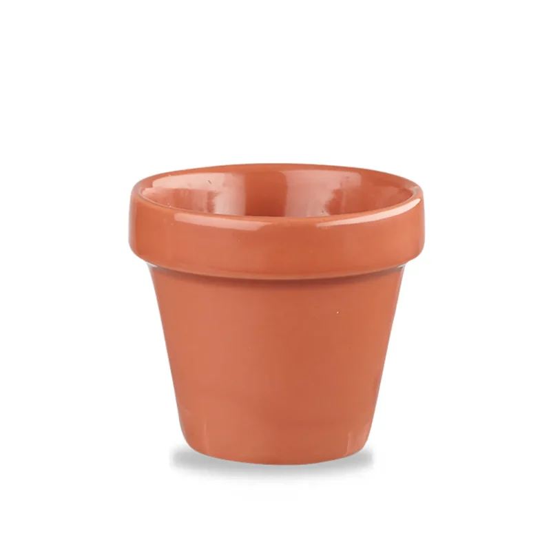 stonecast paprika plant pot side accent