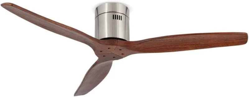 windcalm dc silent timer ceiling fan stainless wood